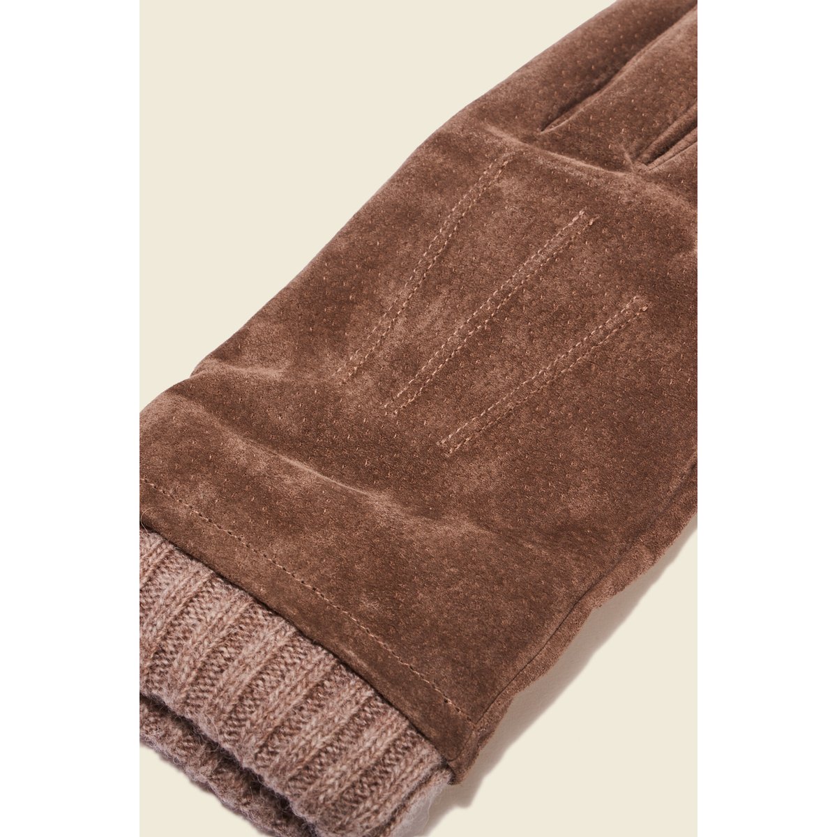 Gants en cuir beige, BONOBO