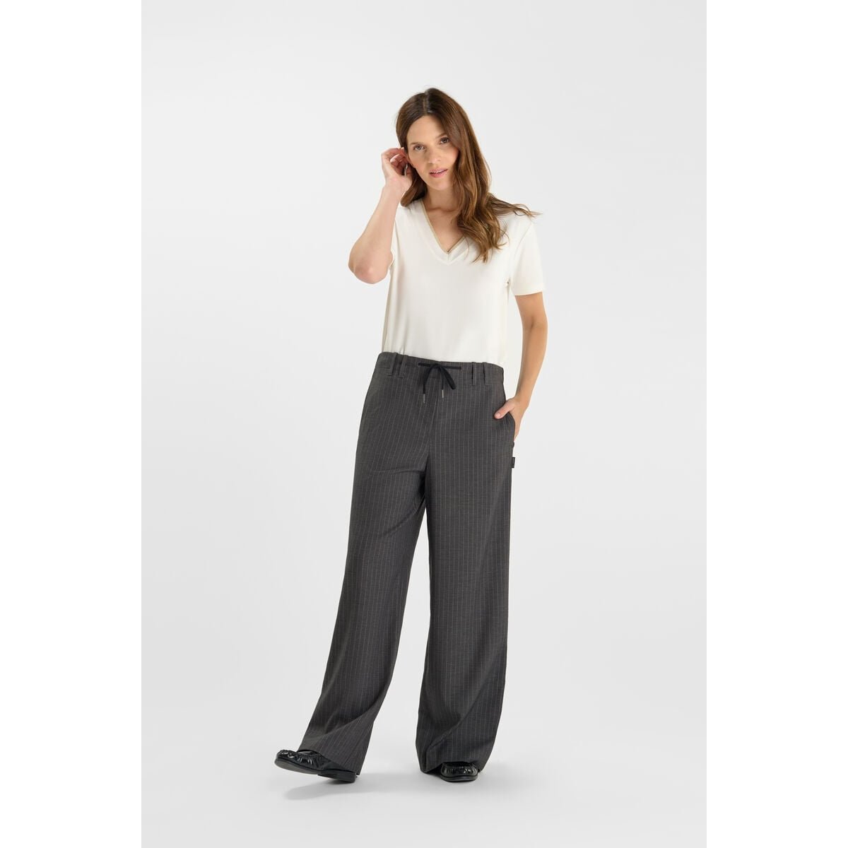 Pantalon loose, large LILOU grey, LE TEMPS DES CERISES