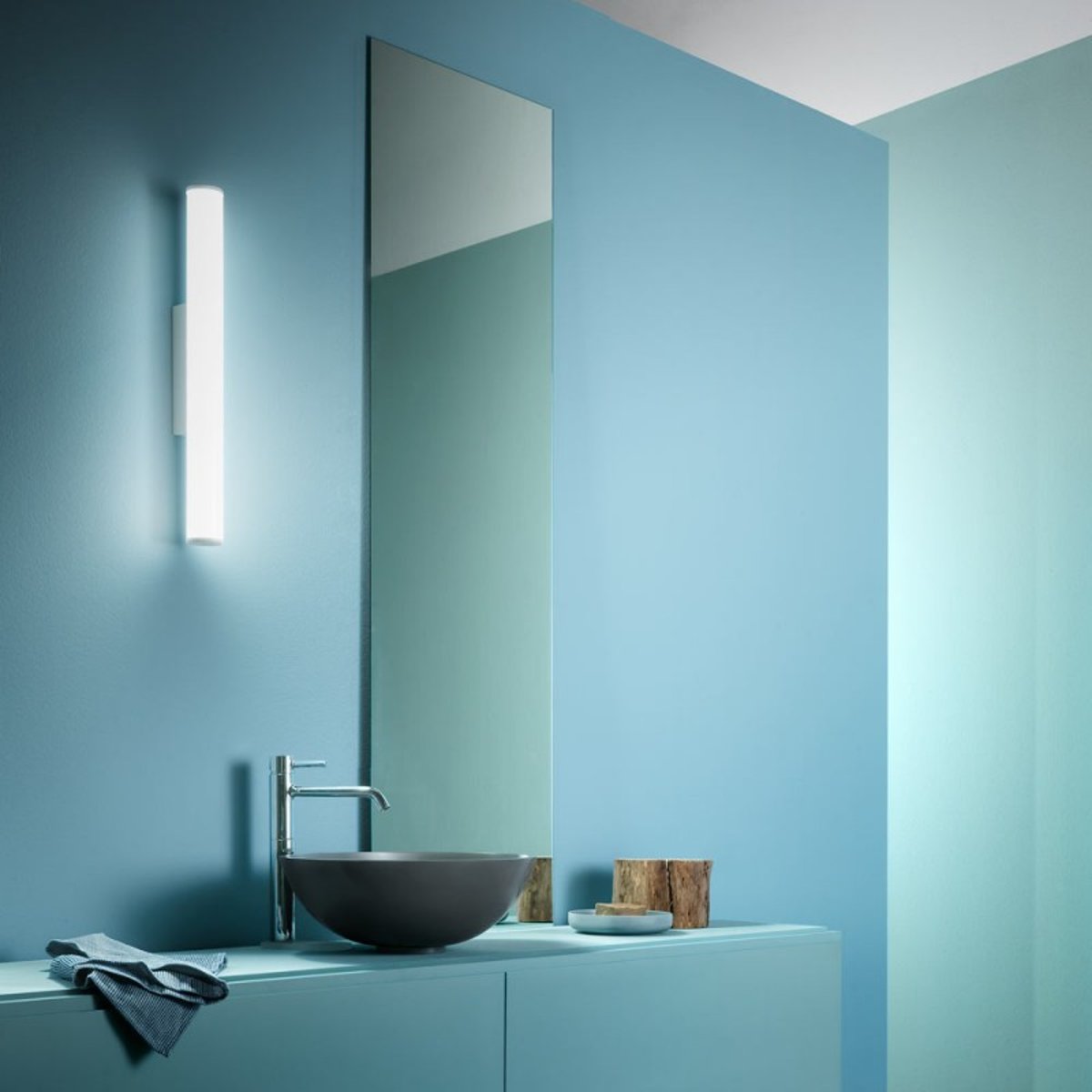 Applique Salle De Bain Pretty Cylindrique à Led Ip54 blanc, MILLUMINE
