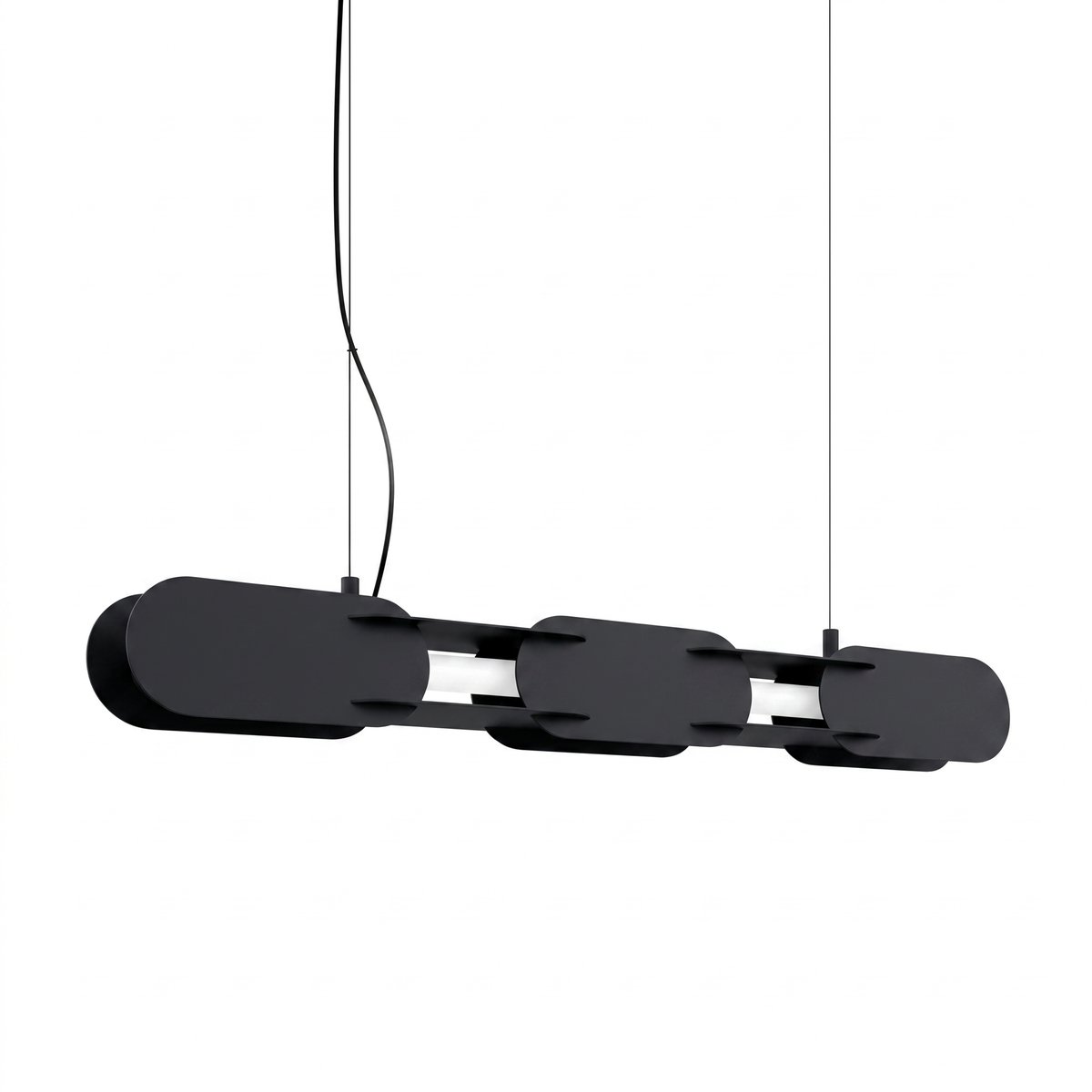 Suspension Acier Noir LED 1 Chain noir, EDEN