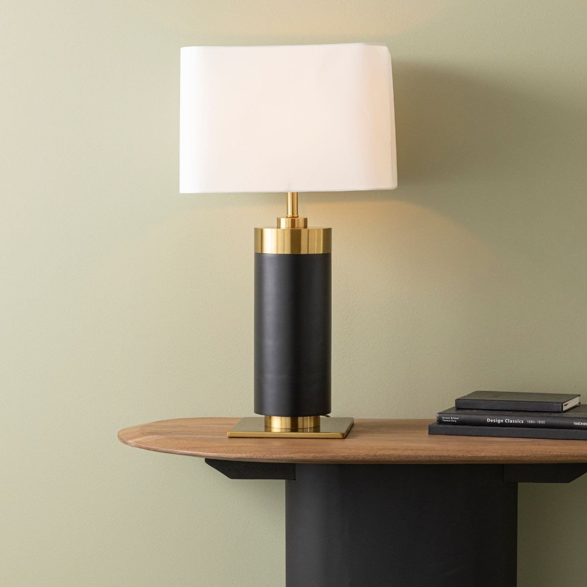 Lampe à poser en métal noir et finition laiton doré H73 cm - VENDOME noir, SIGNATURE