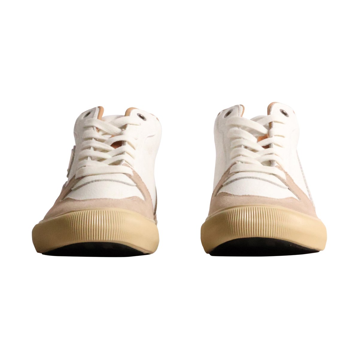 Basket Montante Cuir blanc, LE TEMPS DES CERISES