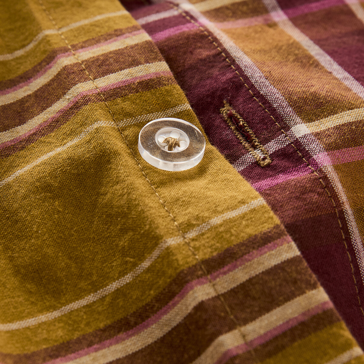 Oswald Duvet Cover in Washed Cotton burgundy, LA REDOUTE INTERIEURS