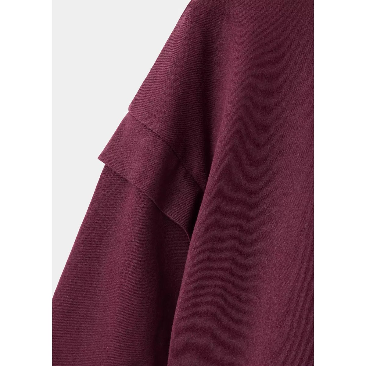 T-shirt coton détail imprimé bordeaux, MANGO KIDS