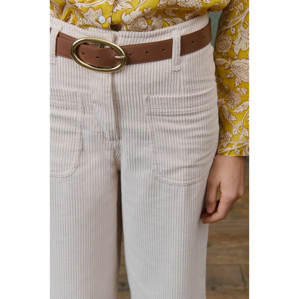 Doilloni Wide Leg Cropped Velour Trousers 90002867, LOUISE MISHA