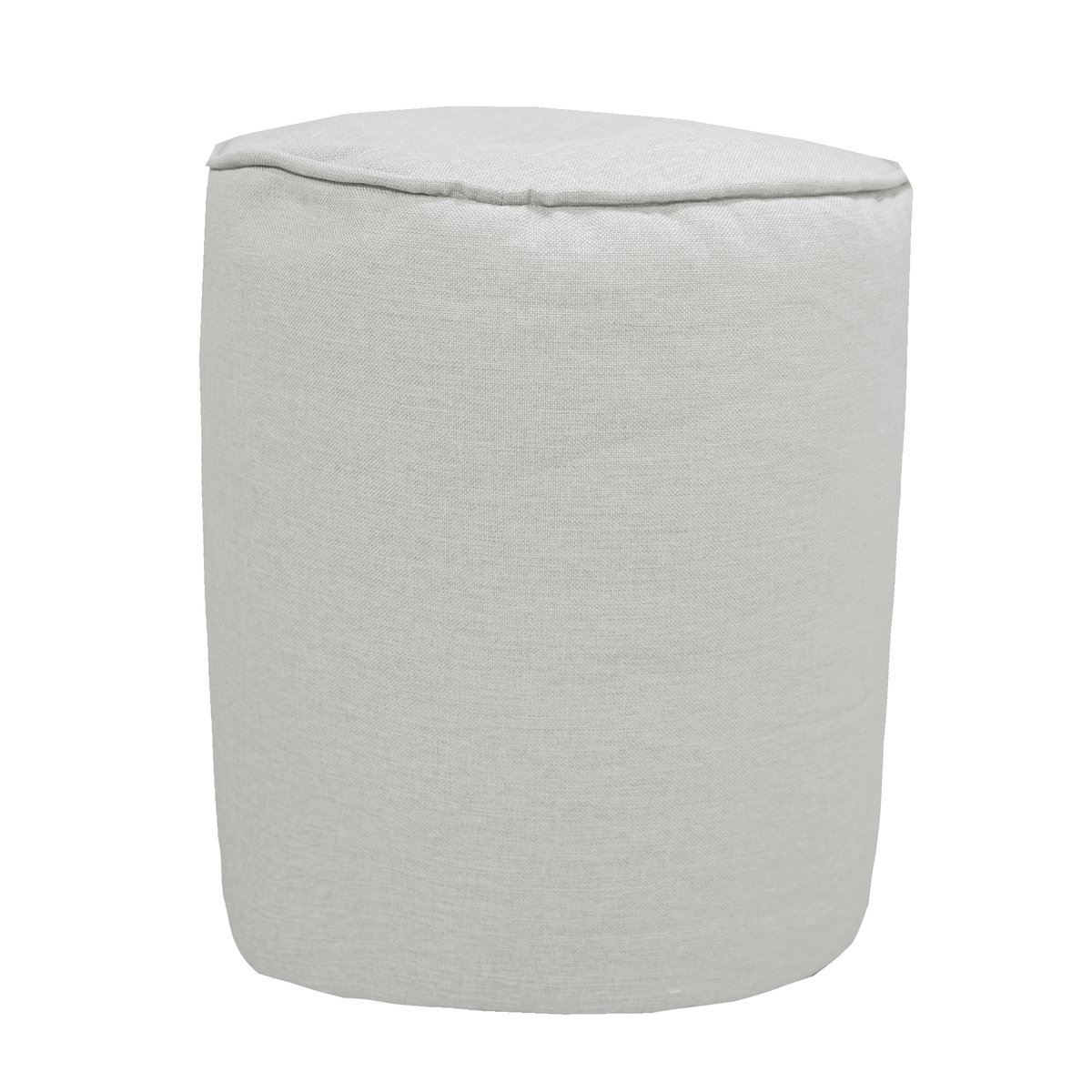 Pouf repose pieds en lin, déhoussable beige, MX HOME