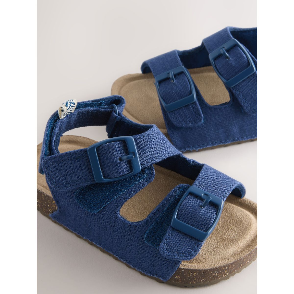 Sandales à double boucle bleu/bleu marine, NEXT