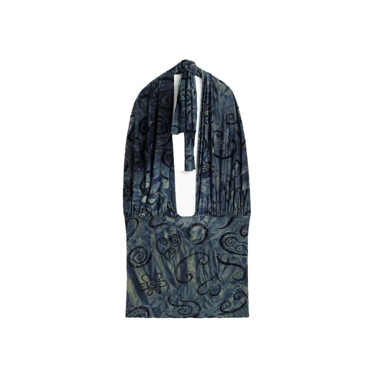 Top floqué multiposition bleu, DESIGUAL