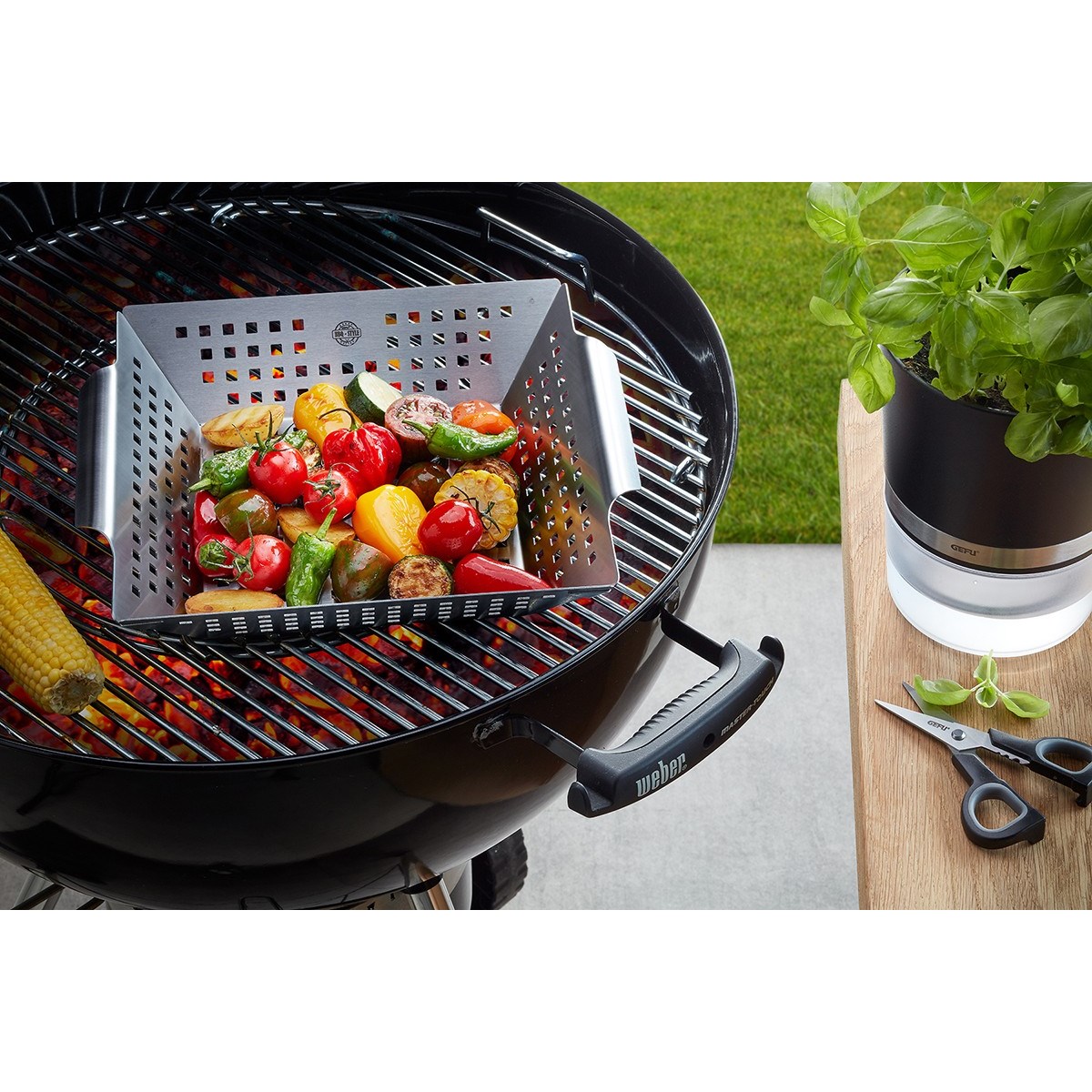 Bol pour grillades inox XL BBQ argent, GEFU