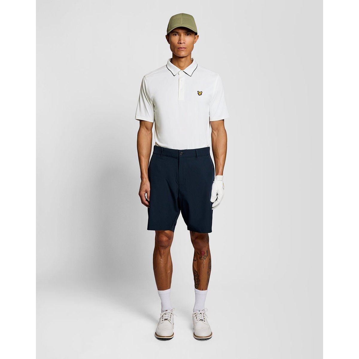 Polo contrasté col blanc, LYLE & SCOTT