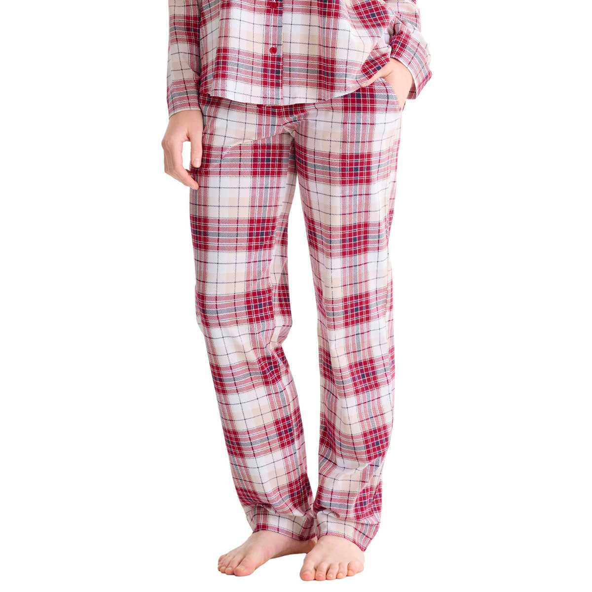 Bas pyjama pantalon long COSY NIGHTS rouge, LISCA