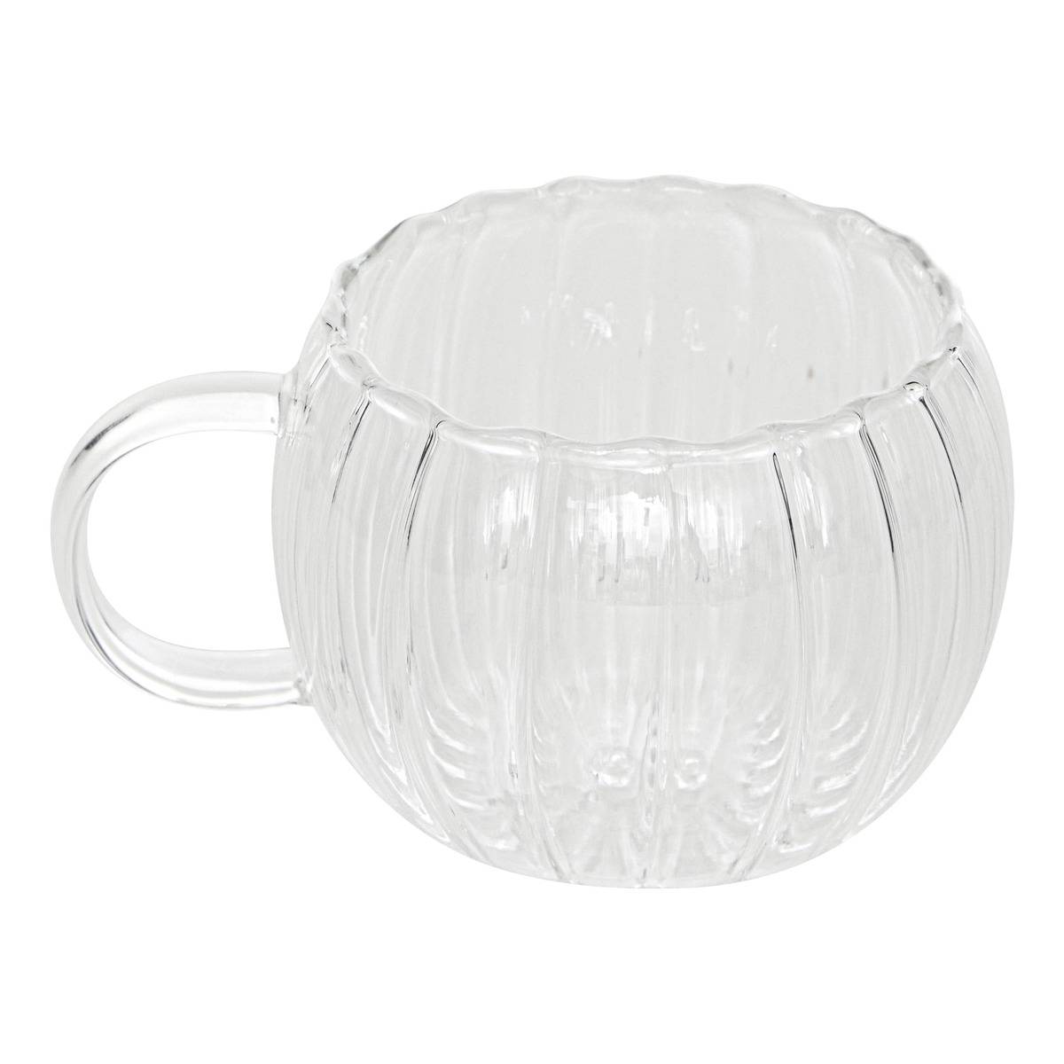 Rack 4 mugs PUMPKIN transparent, ATMOSPHERA