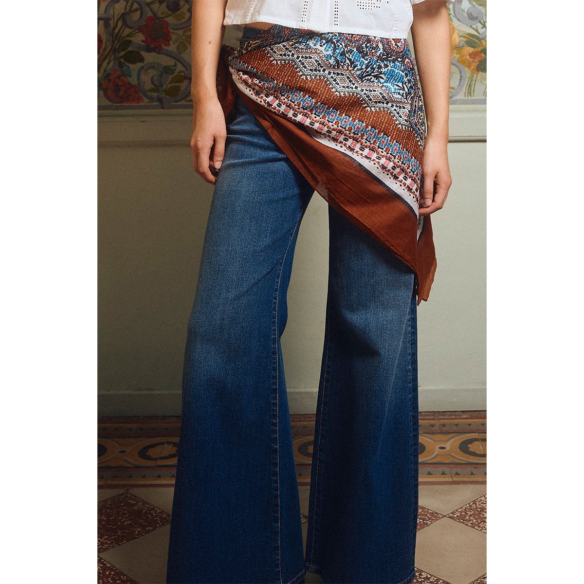 Jean flare dark denim, MOLLY BRACKEN
