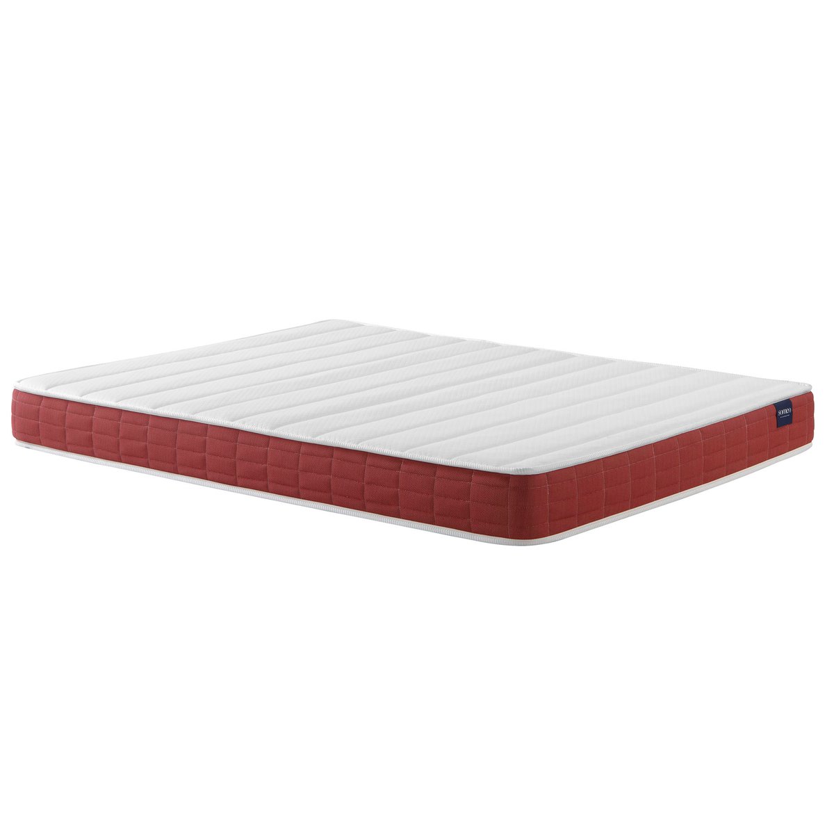 Ensemble matelas couchage latex, sommier Lune et pieds Crépuscule 400 blanc, SOMEO
