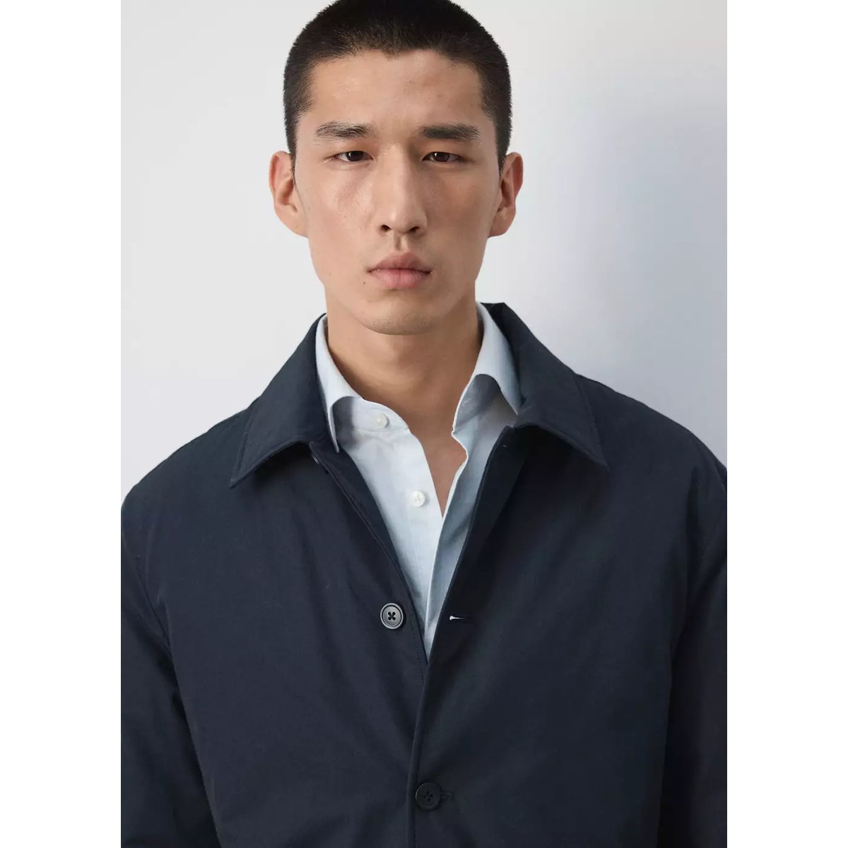 Veste matelassée hydrofuge bleu nuit, MANGO MAN