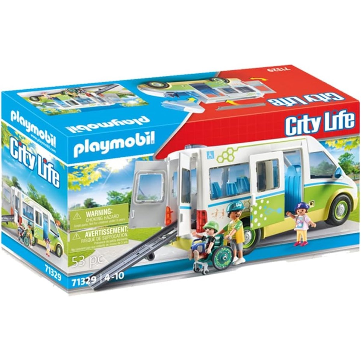 City LifeBus scolaire multicolore, PLAYMOBIL