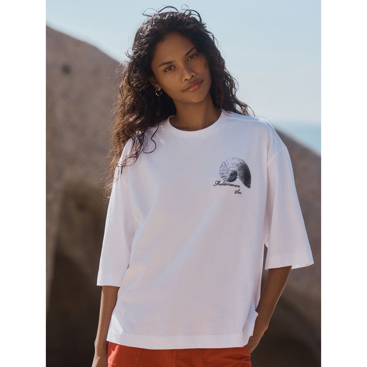 T-shirt à manches mi-longues licence officielle blanche ashmoleon, NEXT