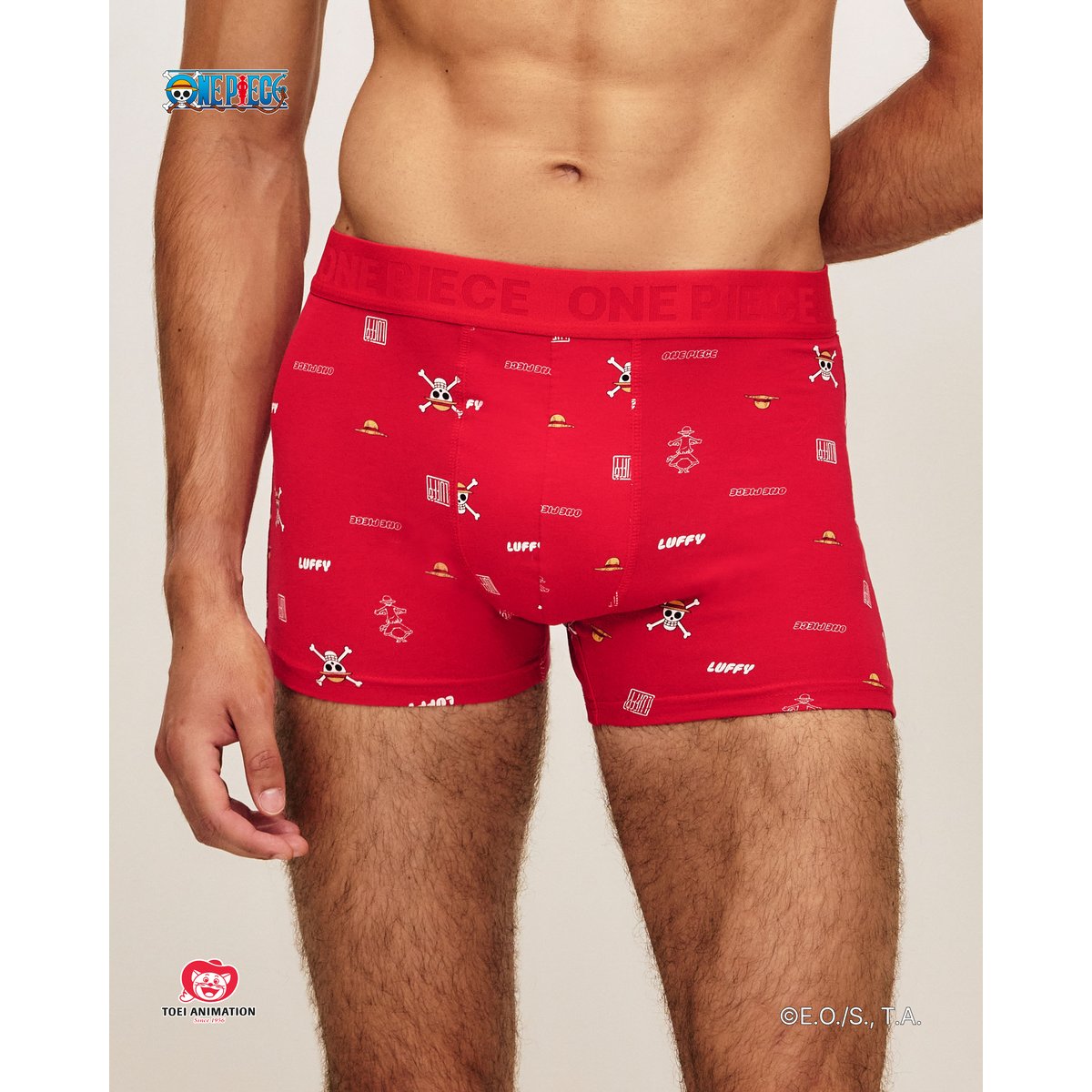 UNDIZ BOXER REPEATIZ LUFFYIZ-BOX rouge, UNDIZ