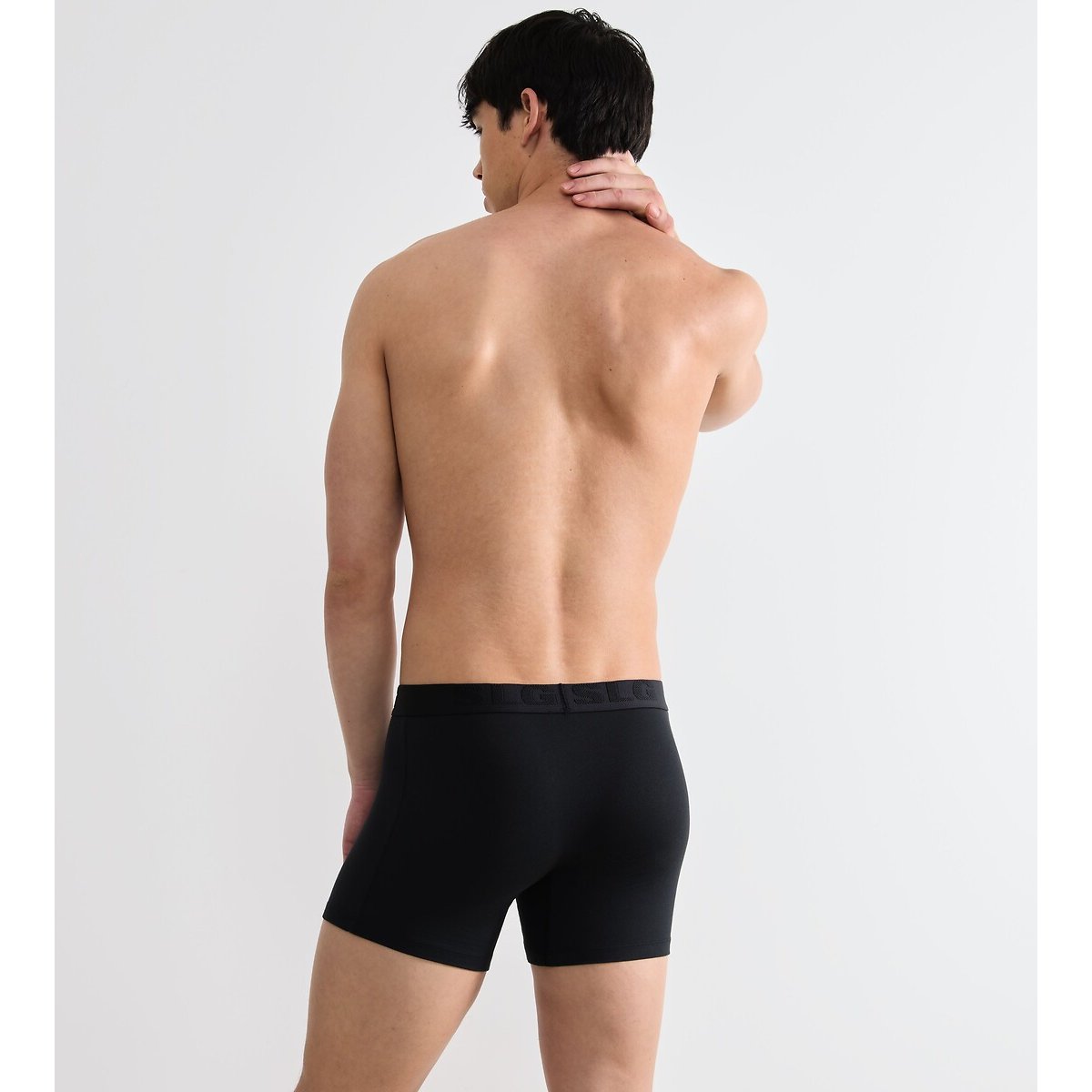 Set van 2 boxershorts BASE SOFT zwart + zwart, SLOGGI