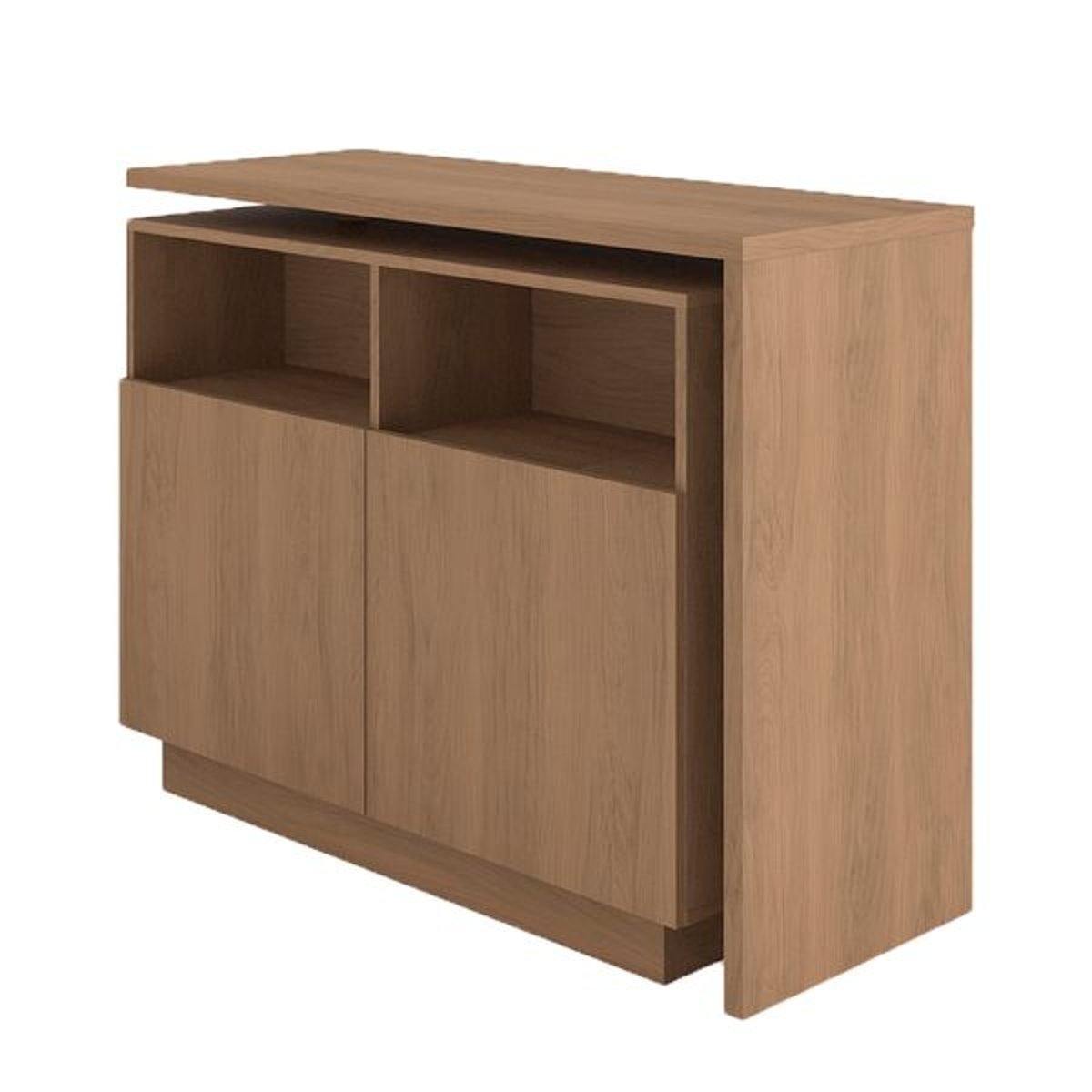 Îlot central cuisine 125cm plateau pivotant naturel, ZAGO
