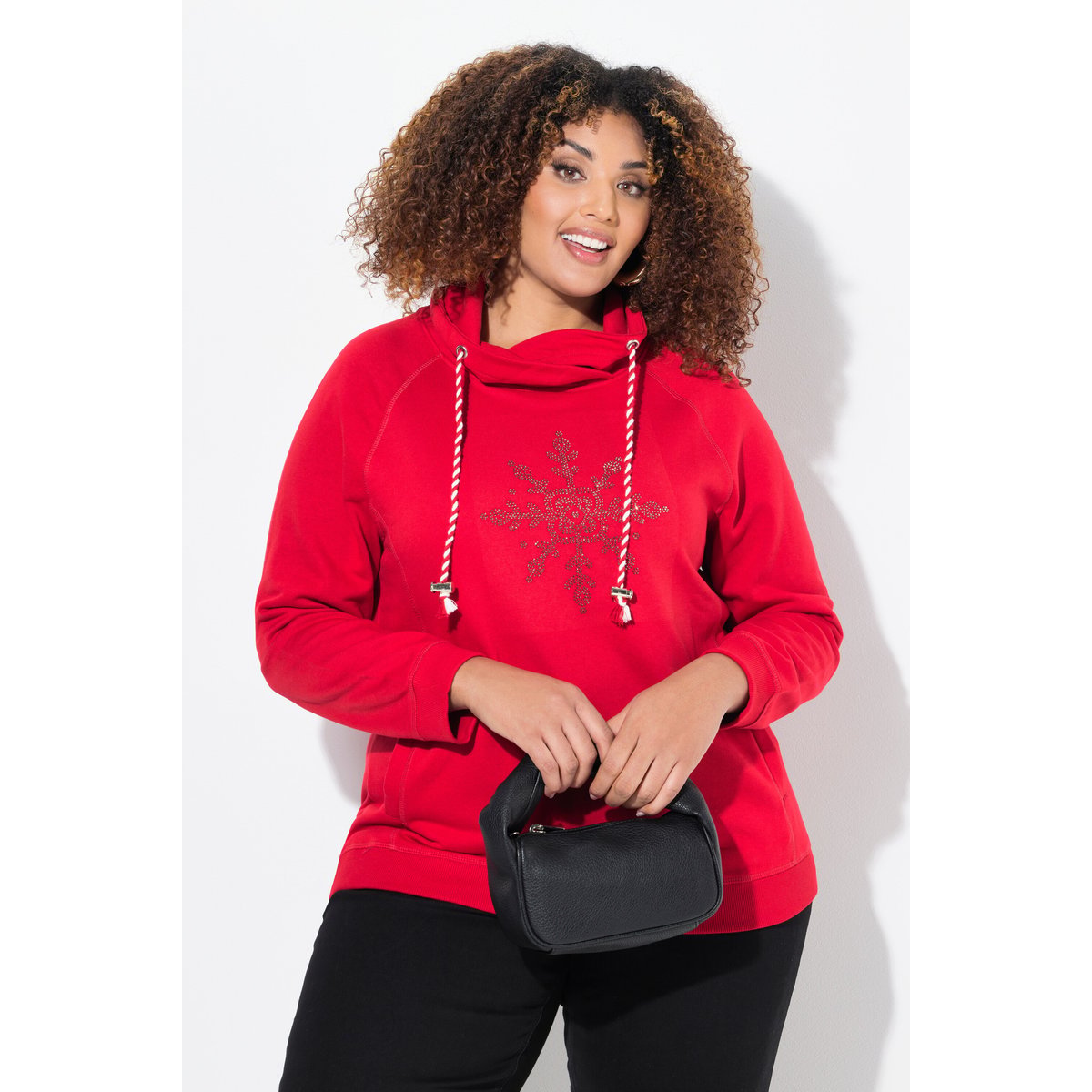 Sweat-shirt à col montant et manches longues salsa, ULLA POPKEN