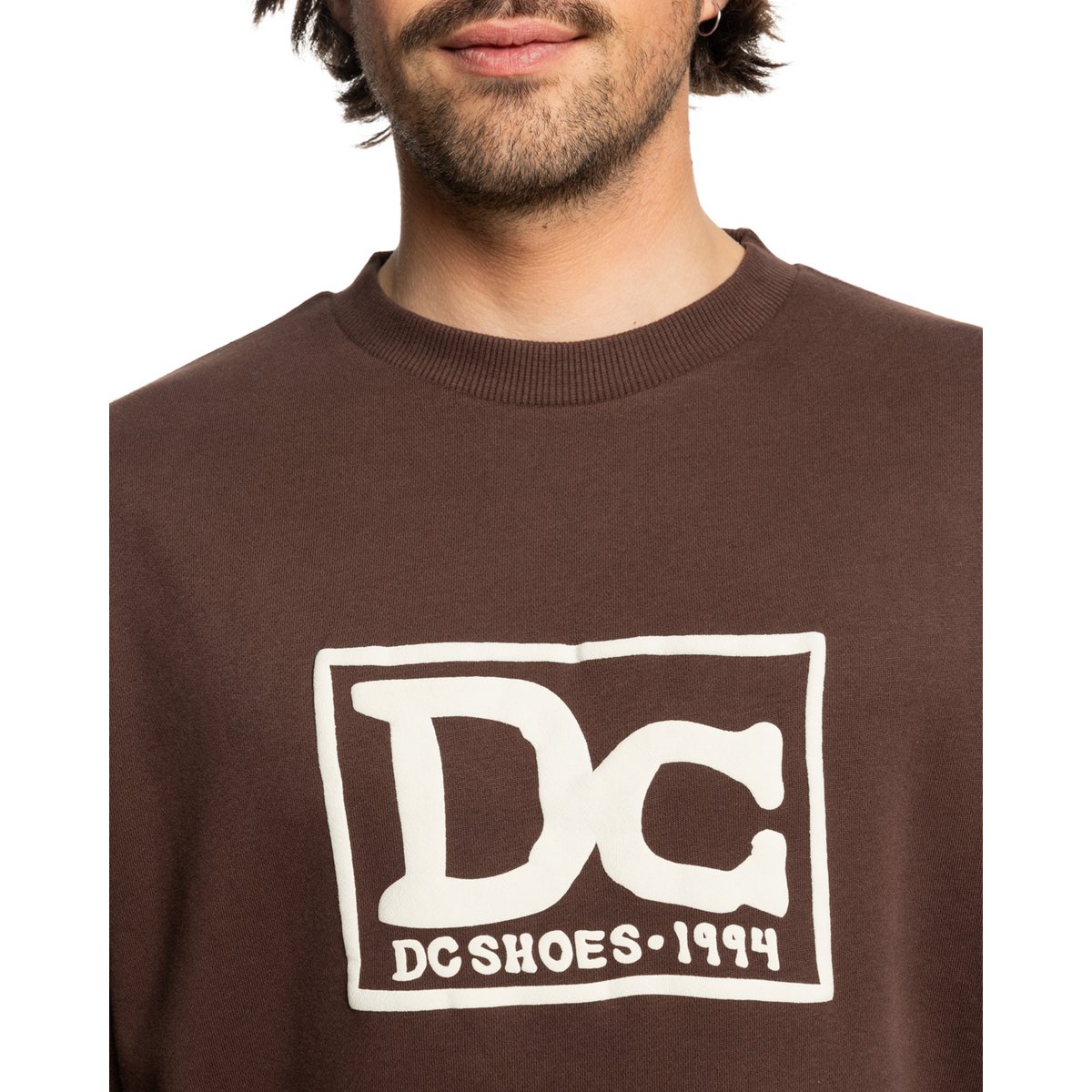 Sweat TRIBUTE. marron coffee bean, DC SHOES