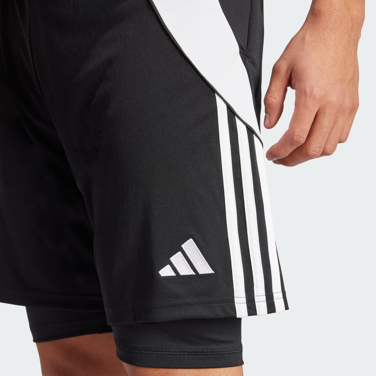 Short D'entraînement 2 En 1 Tiro 24 Short D'entraînement 2 En 1 Tiro 24 black / white, adidas Performance