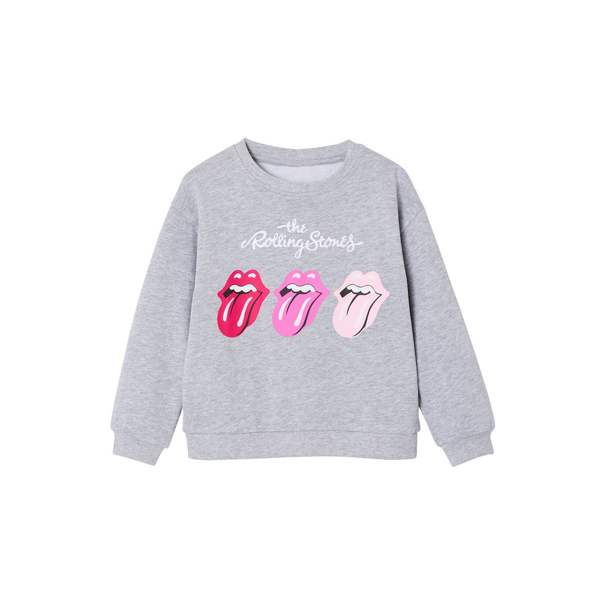 Sweat Rolling Stones gris chiné, VERTBAUDET
