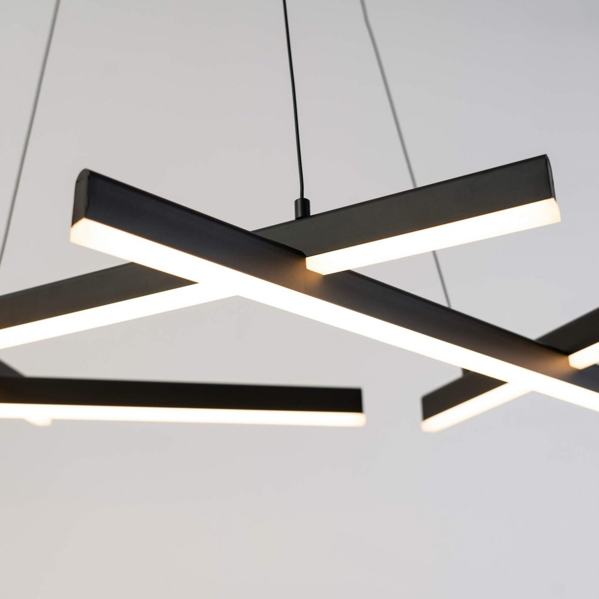 Grande suspension LED moderne - TARANTO noir, KOSILUM