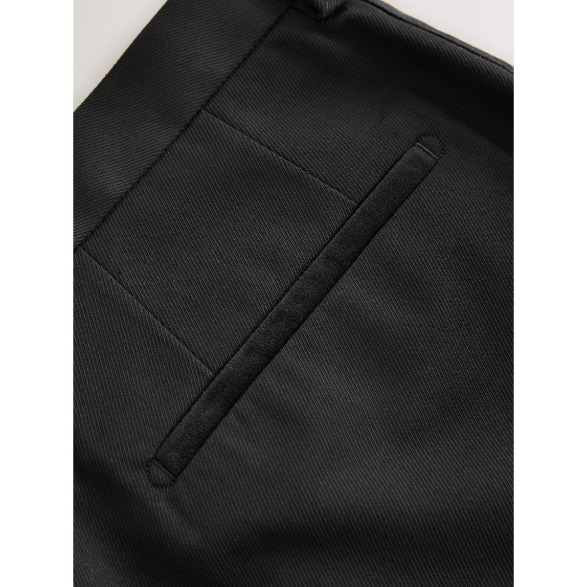 Pantalon de smoking regular à bande velours noir, NEXT