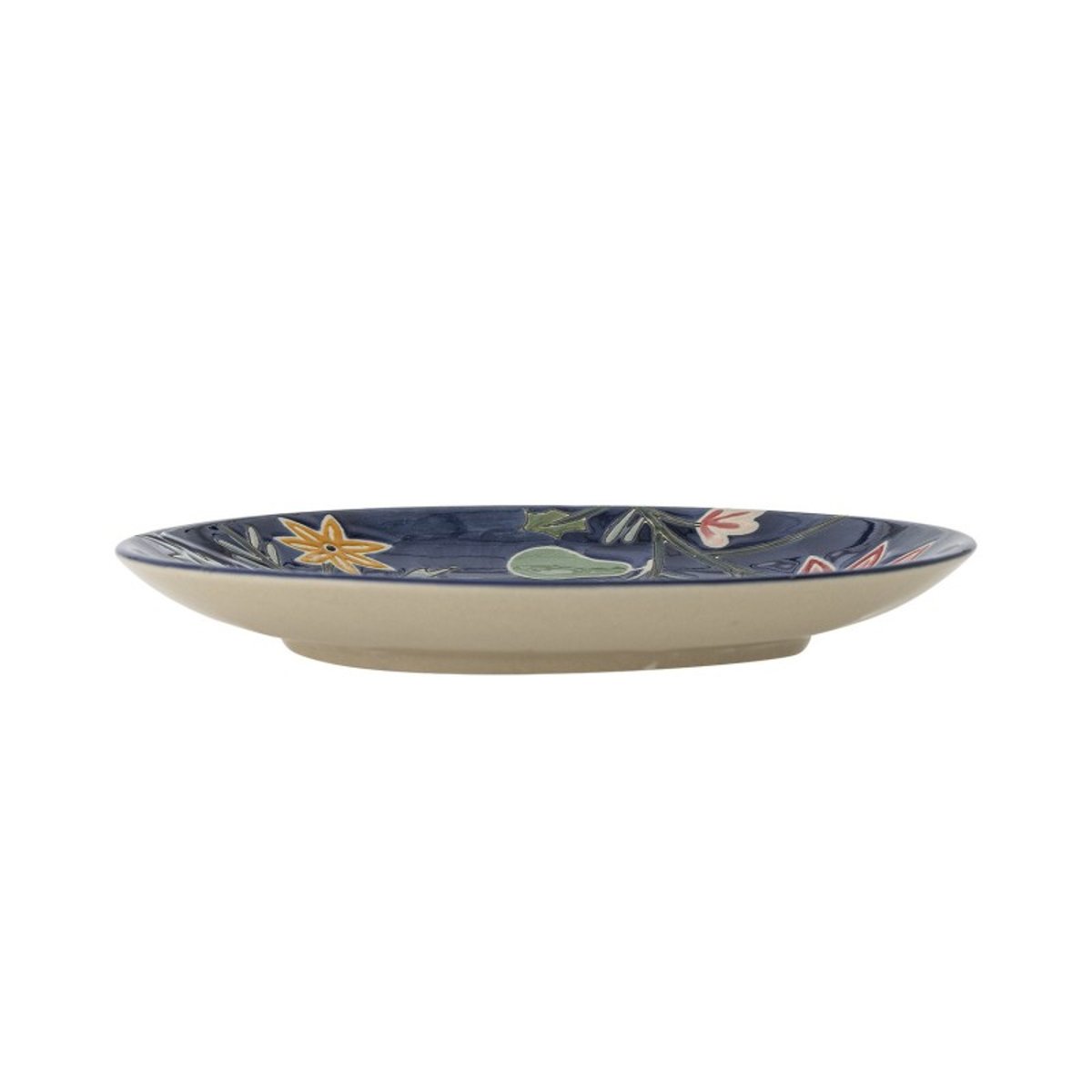 Petites assiettes grès floral Blomingville Meredith set de 4 multicolore, BLOOMINGVILLE
