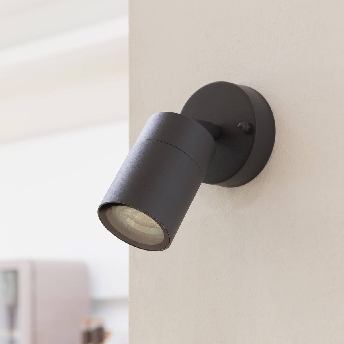 Applique extérieure en aluminium moderne anthracite, PRIOS