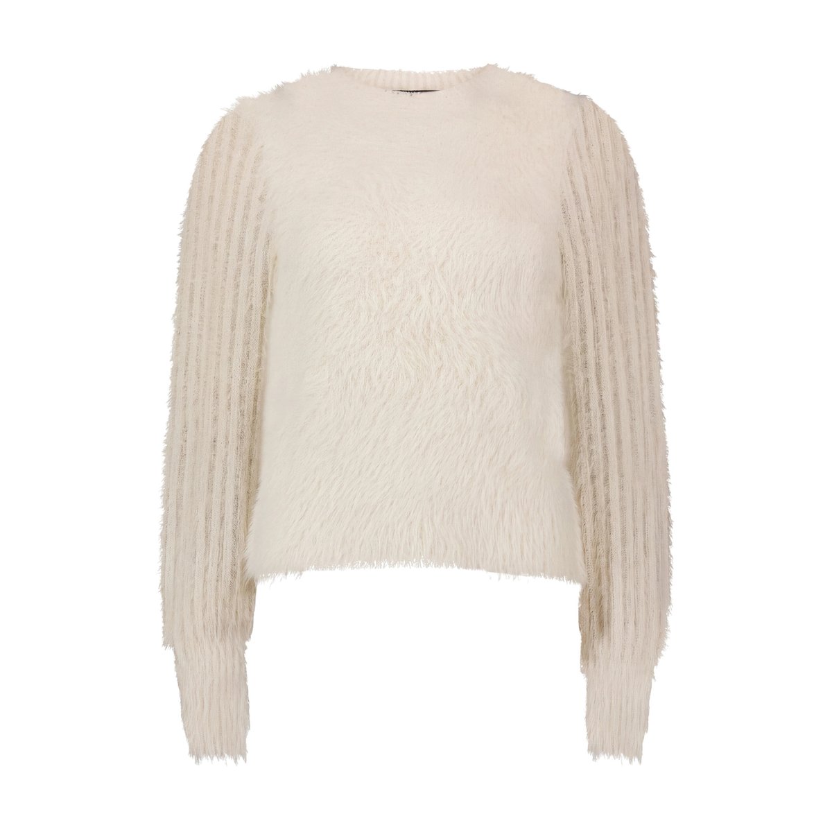 Pull-over en maille à col droit cream, ZERO