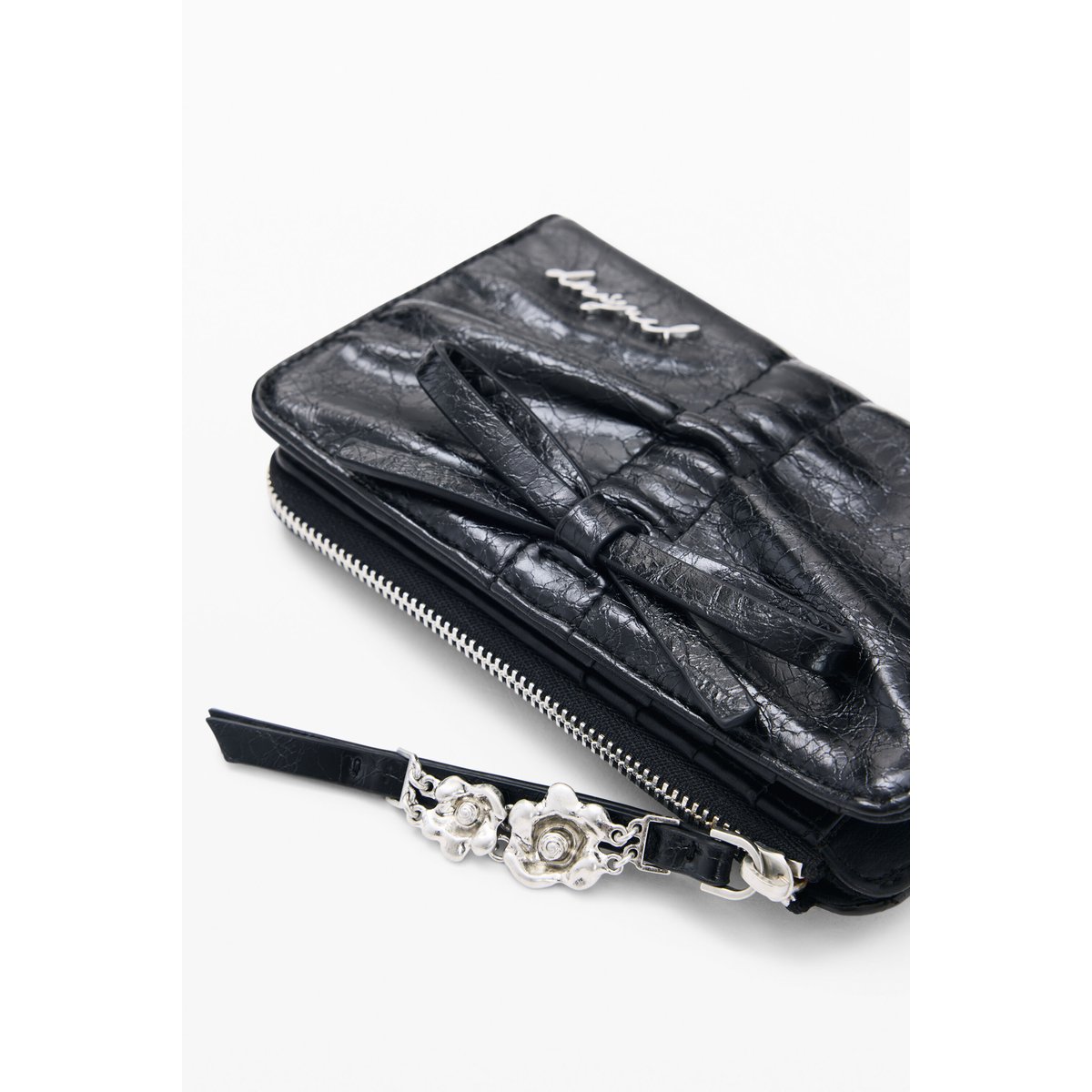 Porte-monnaie moyen noir, DESIGUAL