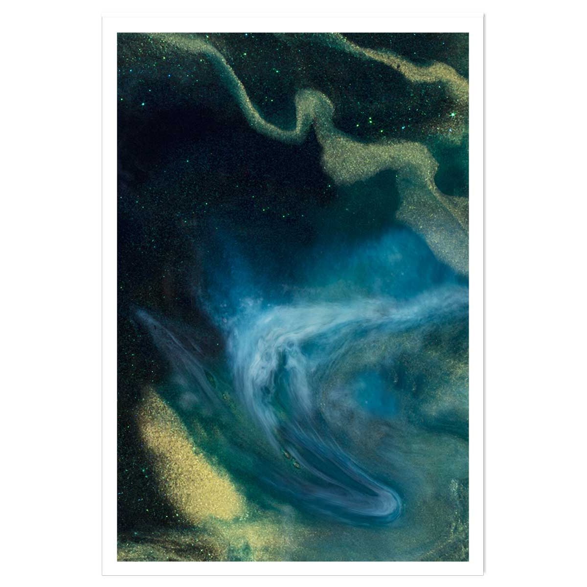 Poster bleu constellation affiche seule, HEXOA