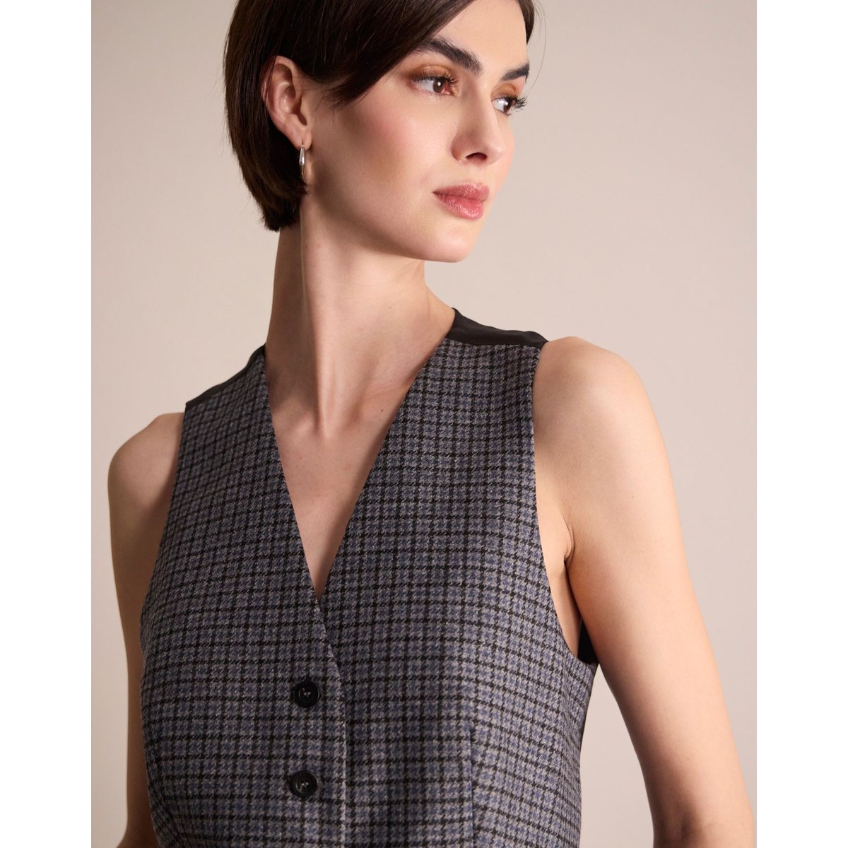 Gilet Sanite gris, INES DE LA FRESSANGE PARIS