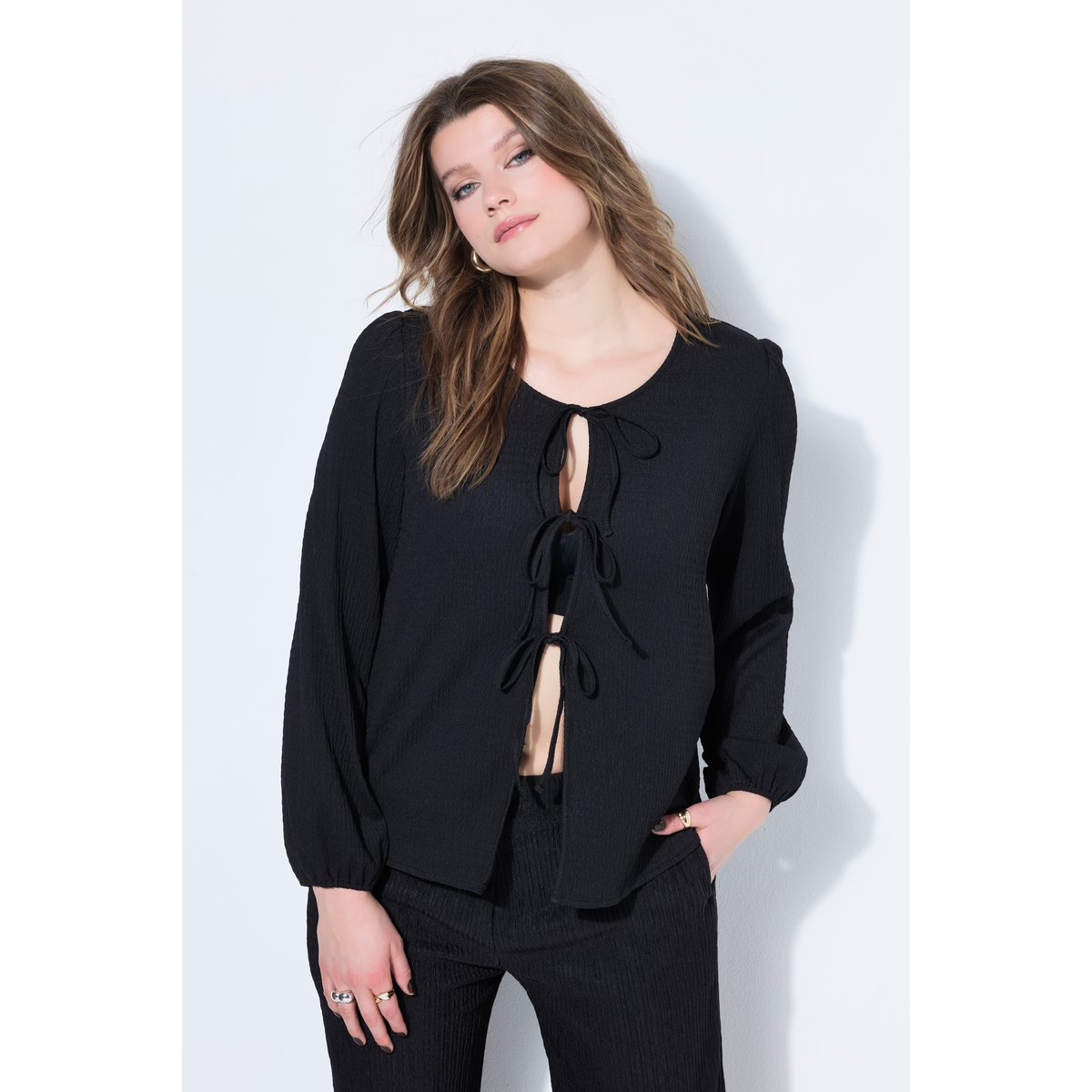 Blouse manches bouffantes noir, STUDIO UNTOLD