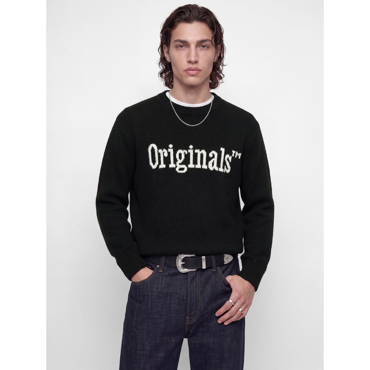 Pull En Maille black 1, JACK & JONES