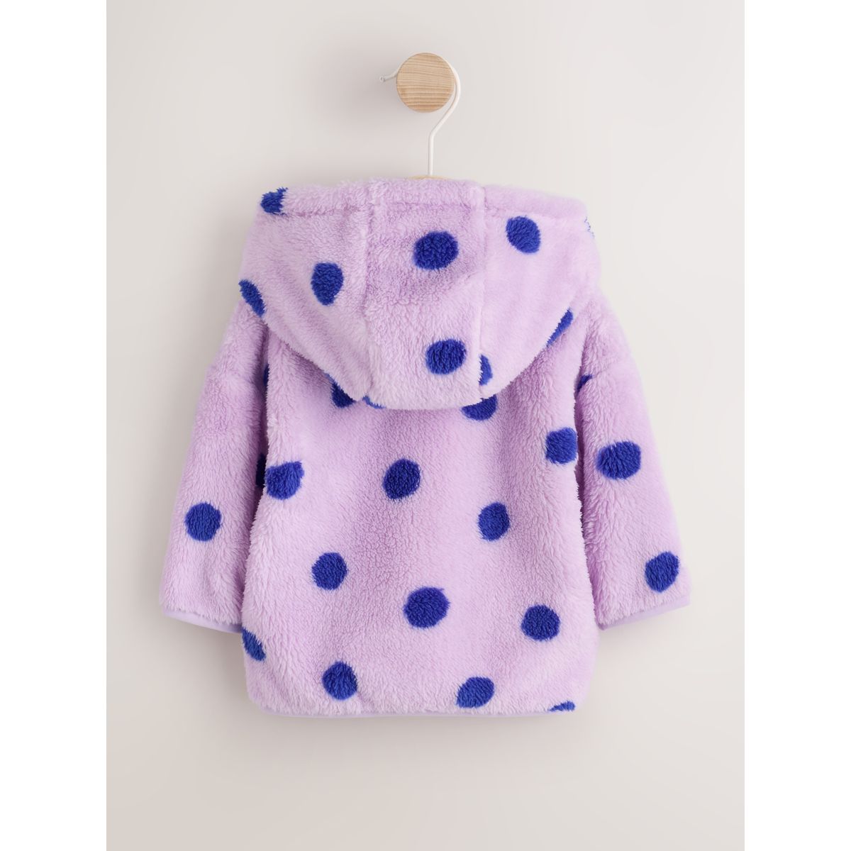 Veste à capuche bébé en polaire tache violette, NEXT