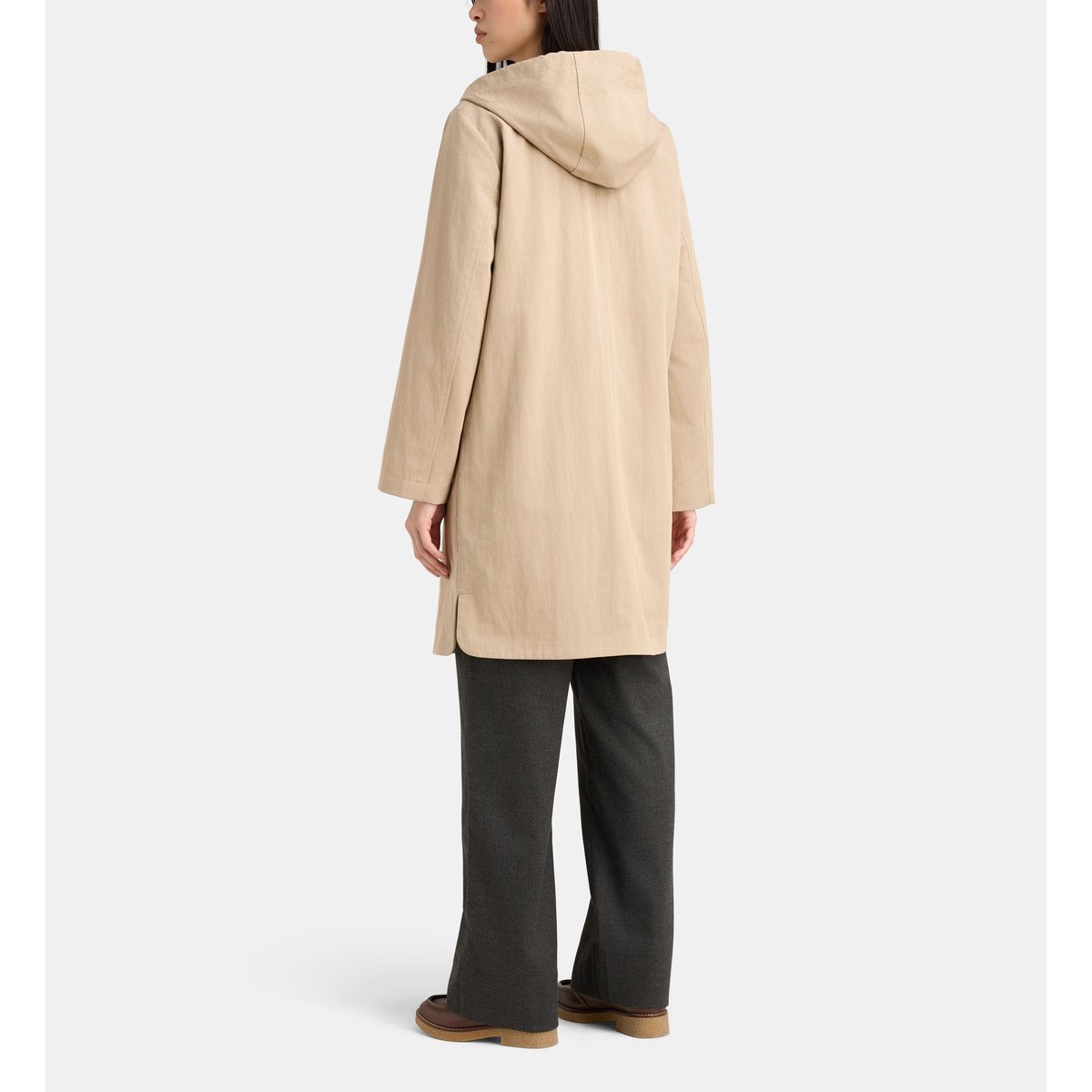 Parka courte opus capuche beige moyen, JODHPUR