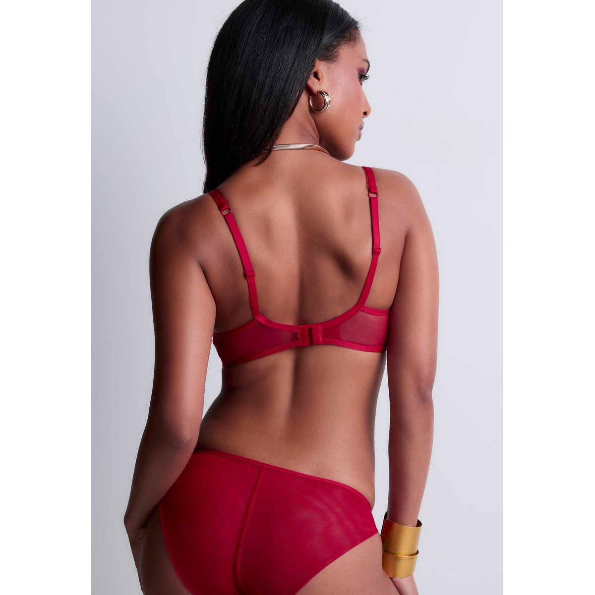 Culotte bresilienne Sense Of Illusion rouge, AUBADE