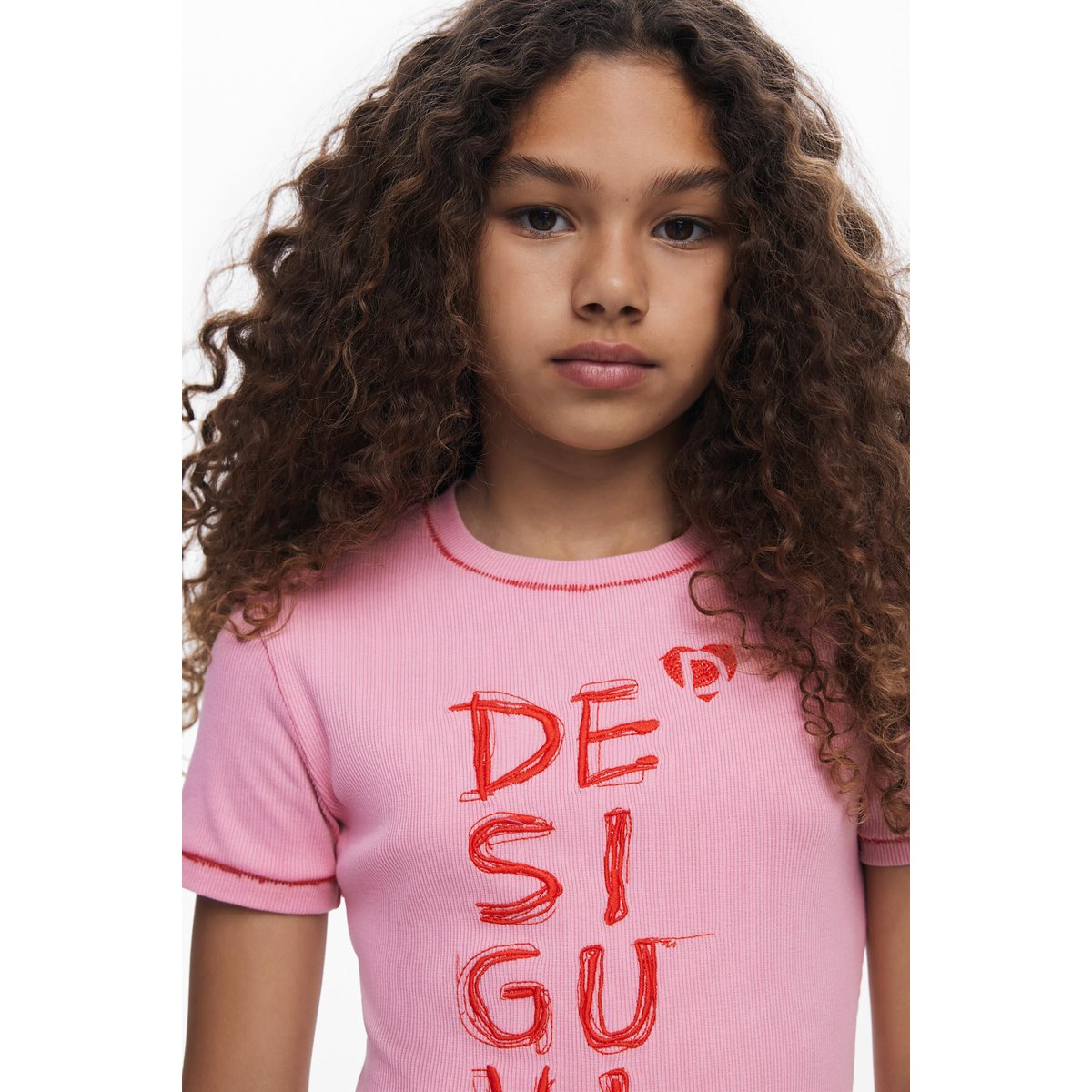 Robe courte logo rouge, DESIGUAL