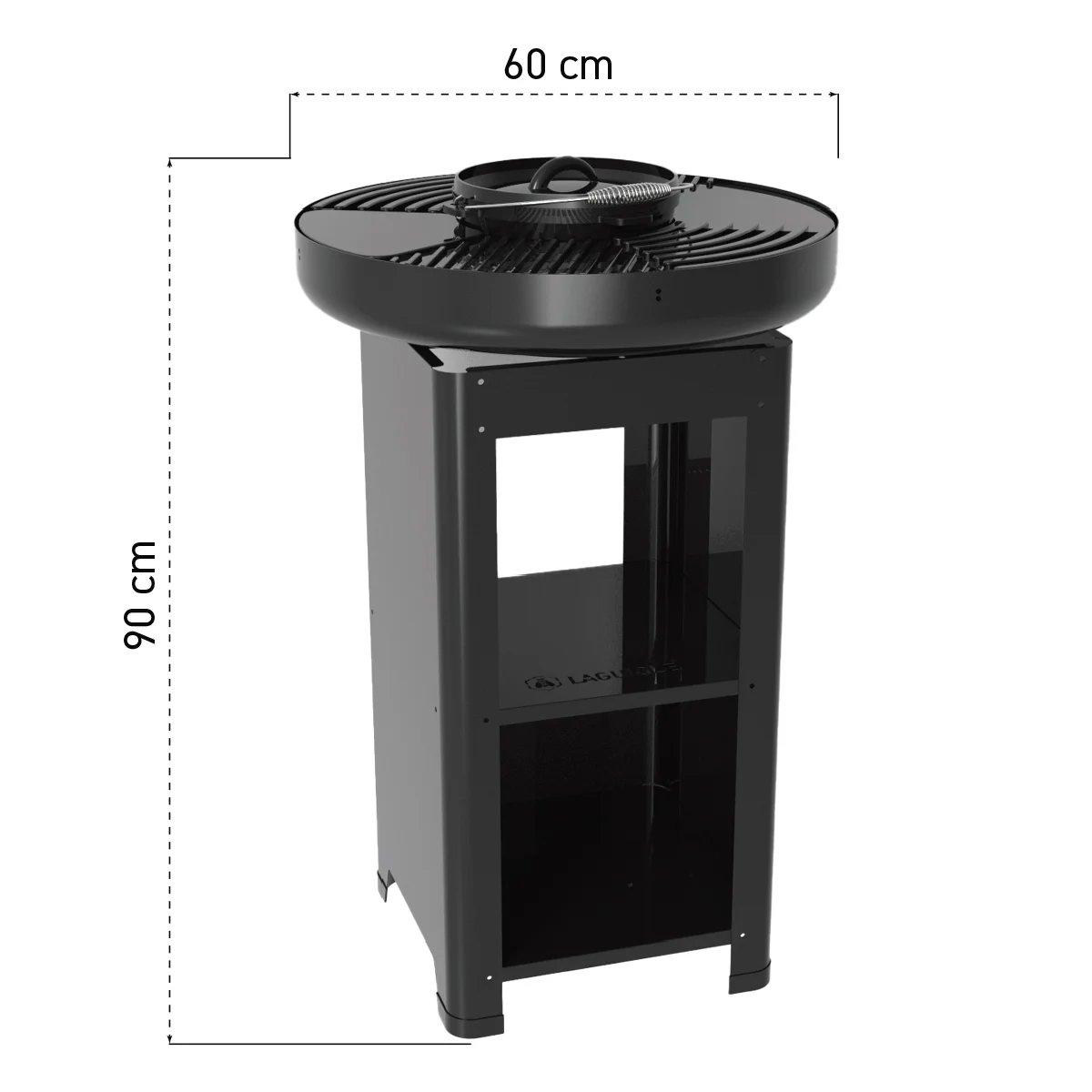 Brasero Moderne Ø60cm noir, LAGUIOLE CUISSON