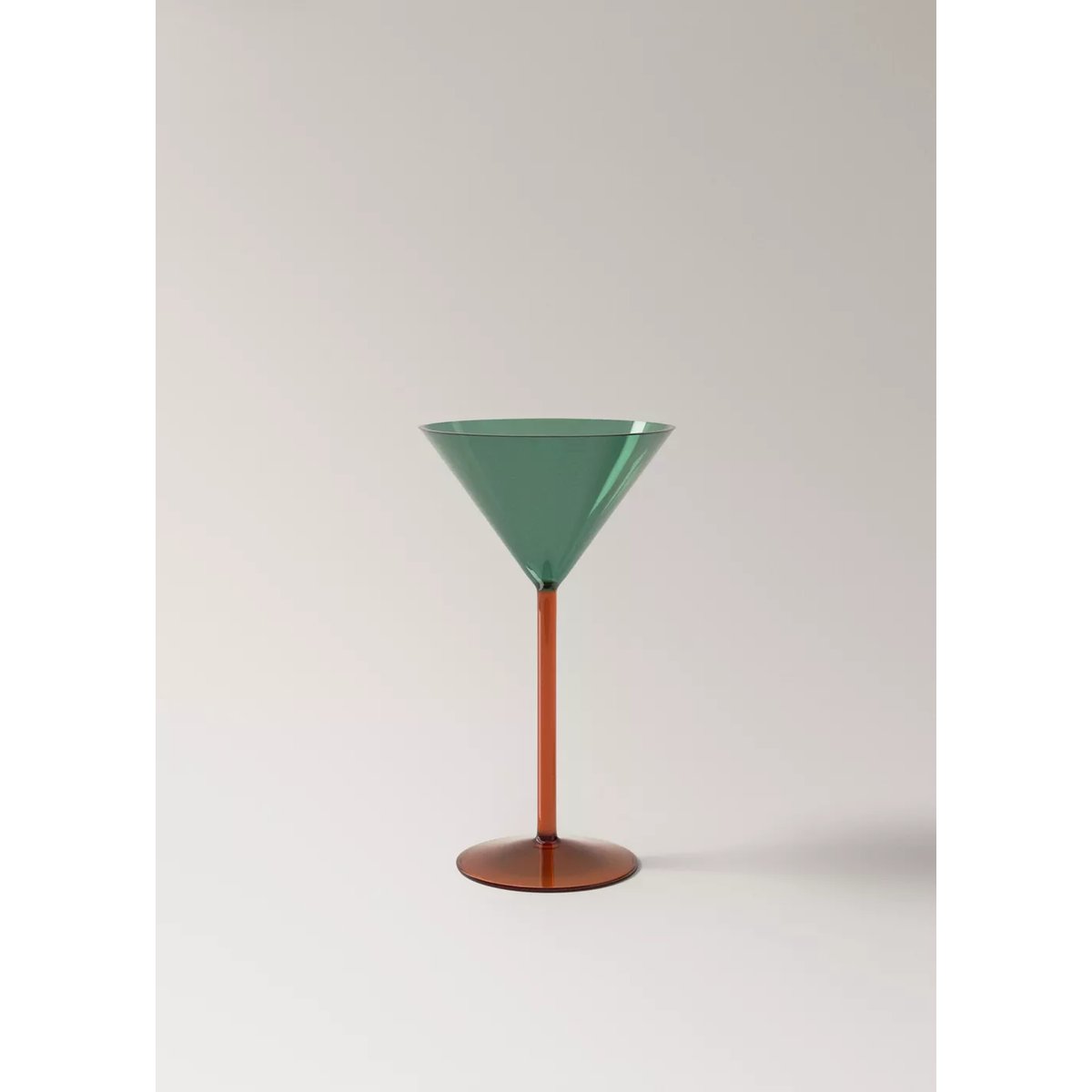 Verre à cocktail en bicolore orange, MANGO HOME