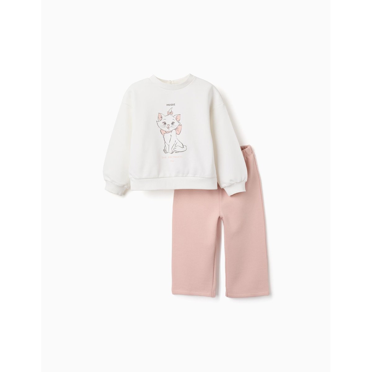 Ensemble de jogging en coton peigné avec imprimé Marie mauve clair, ZIPPY