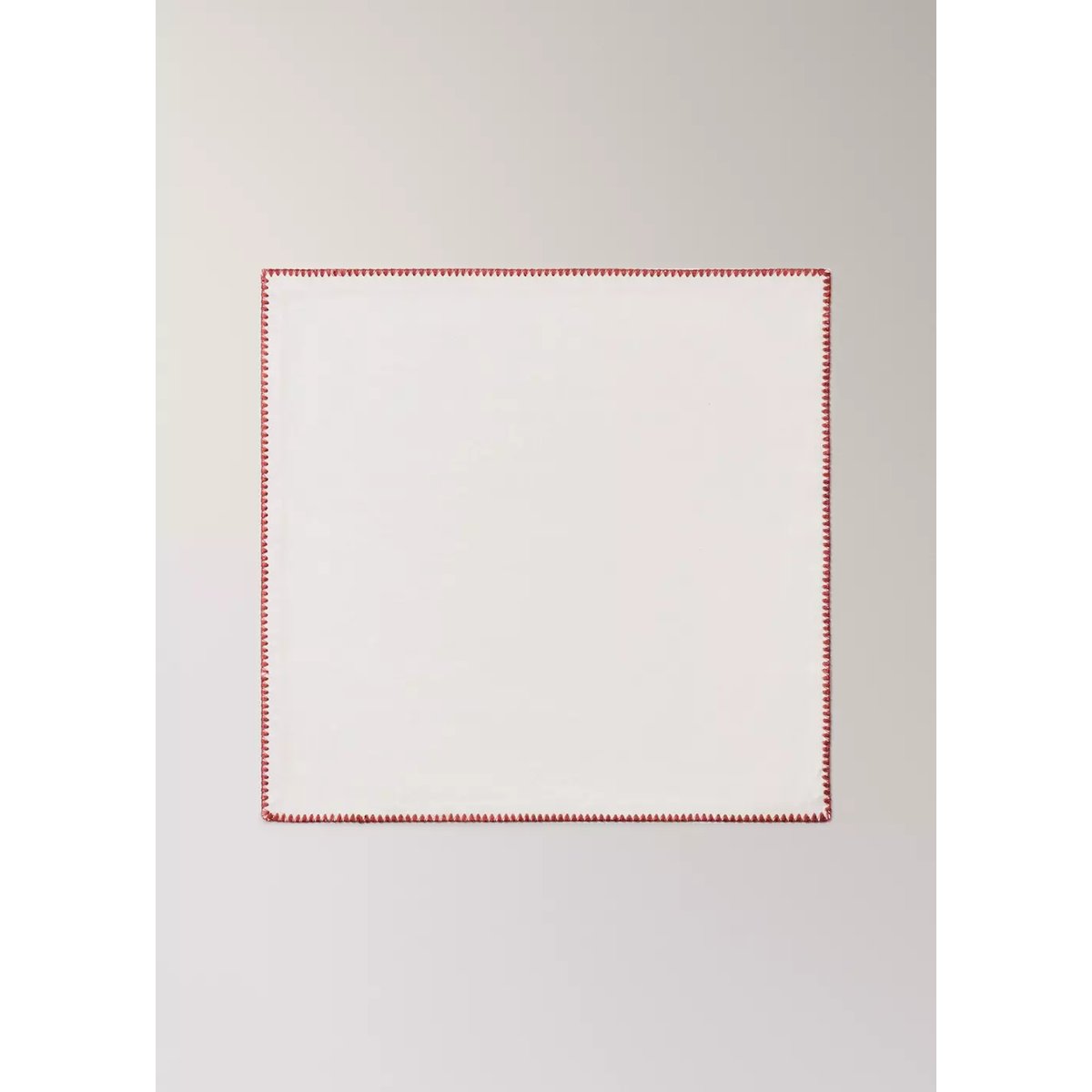 Serviettes de table lin coton contraste blanc cassé, MANGO HOME