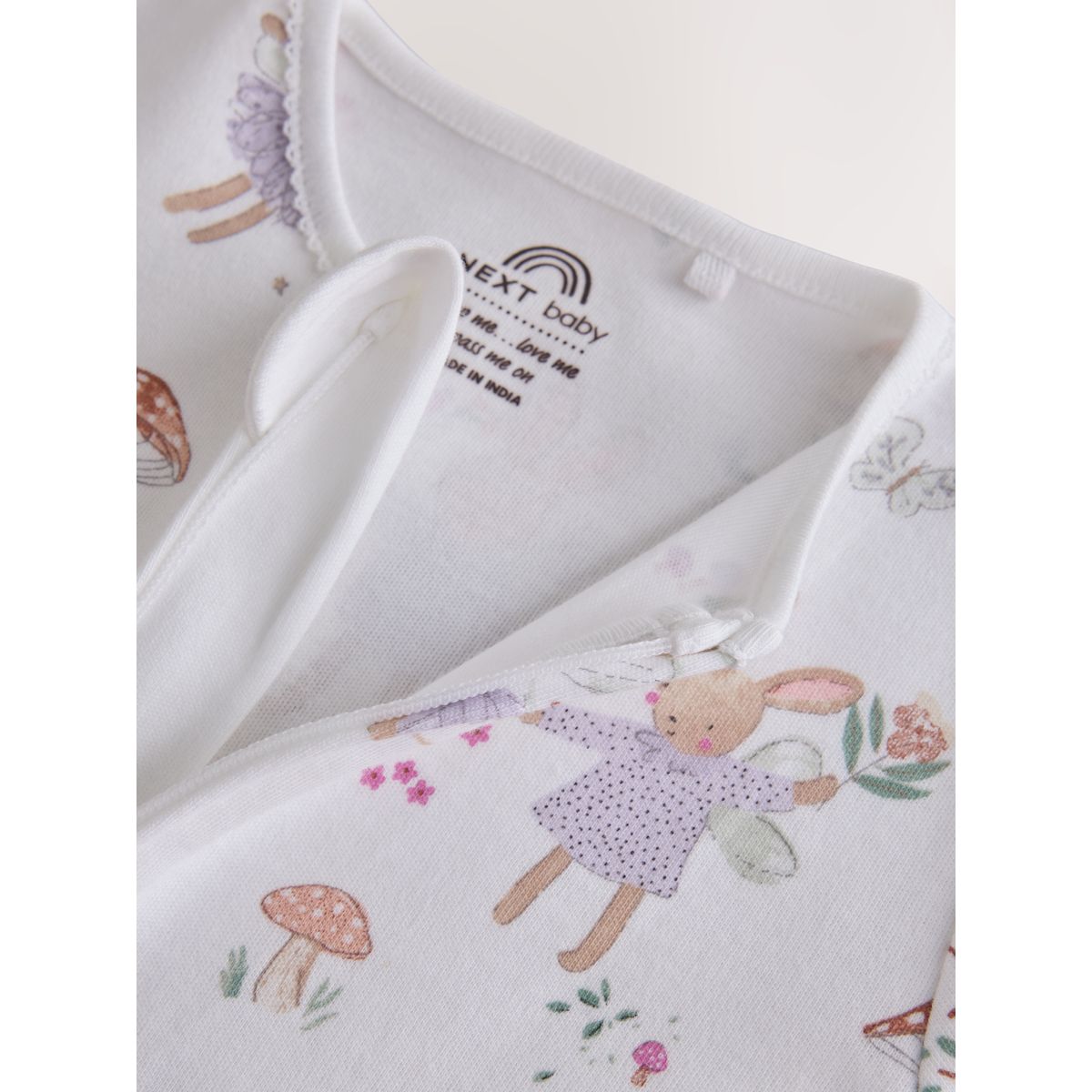 Dors-bien à zip double sens bébé, lot de 4 souris féerique lilas/sauge, NEXT