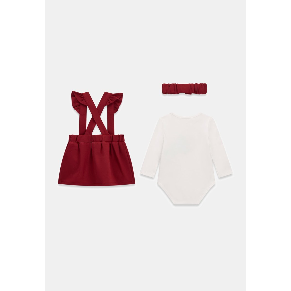 Ensemble Body, Robe Et Bandeau Interlock blanc, GUESS KIDS