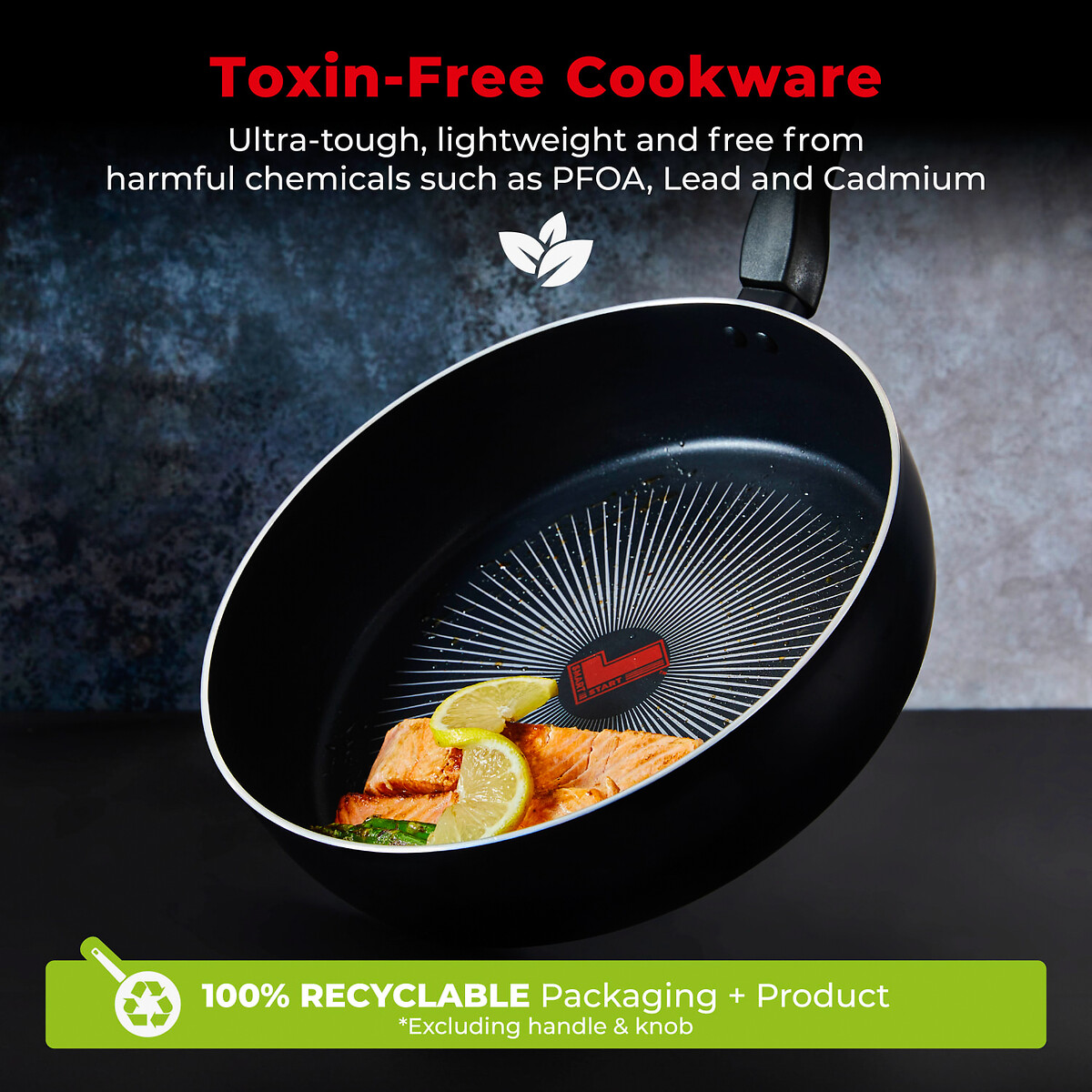 28cm Smart Start Forged Multi-Pan black, TOWER