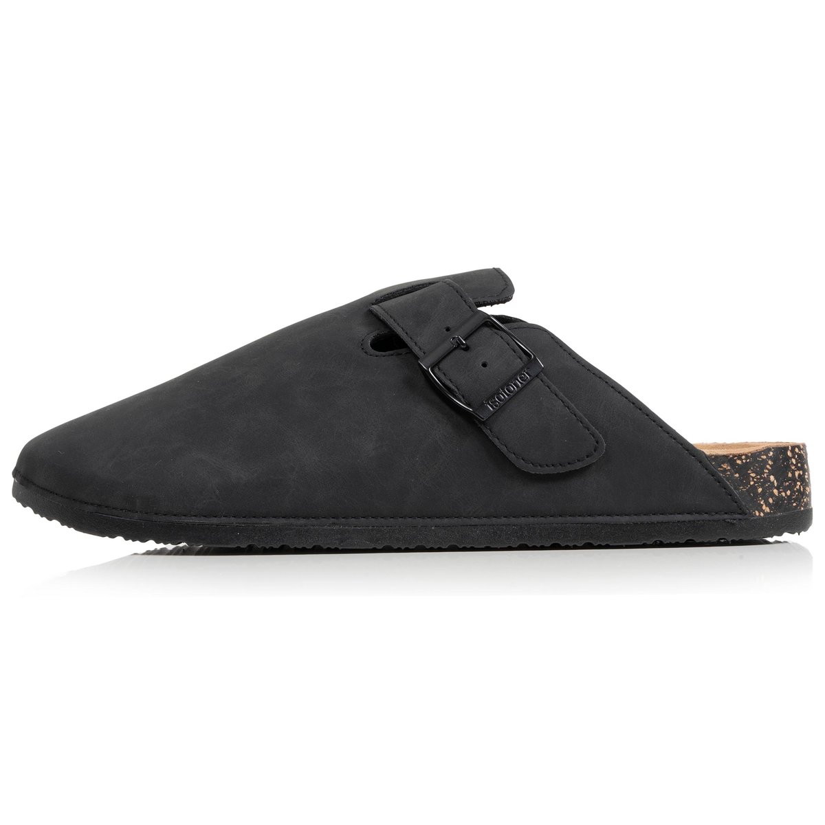 Sabots semelle extra-flex, légers, patch talon confort noir, ISOTONER